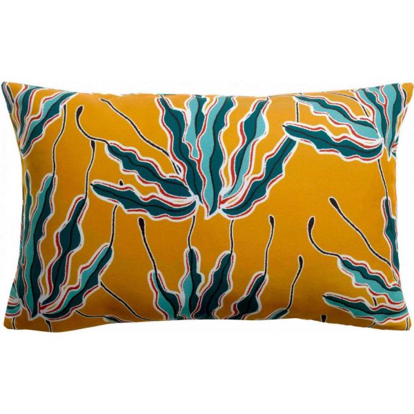 Coussin extérieur imprimé Alga Bronze