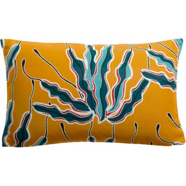 Coussin extérieur imprimé Alga Bronze