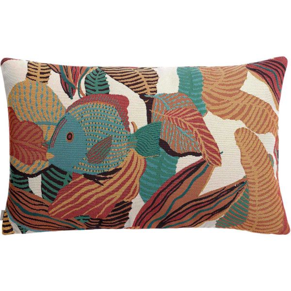 Coussin extérieur en polypropylène Dori papaye - SDE-0766