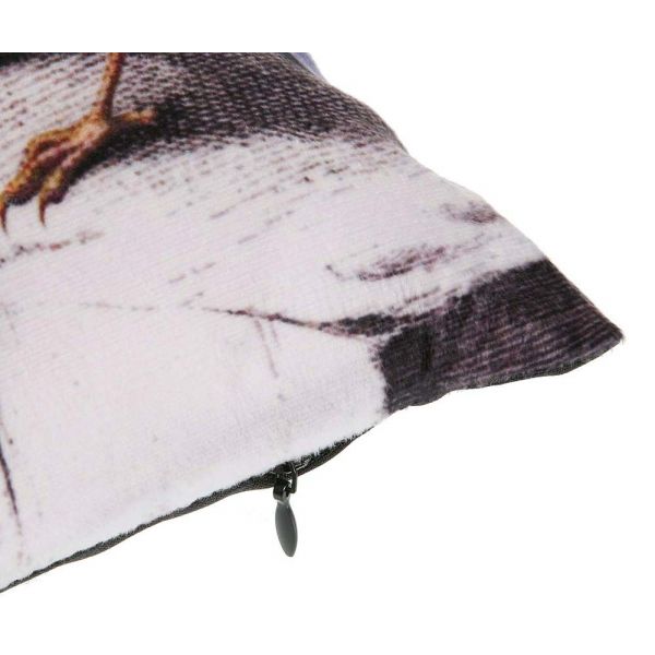 Coussin imprimé oiseaux sur branche 45 cm - VER-0386