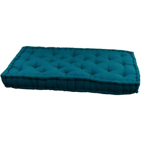 Deko & Co Coussin Palette Imprimé - 60 X 120 X 15 Cm - Bleu à Prix Carrefour