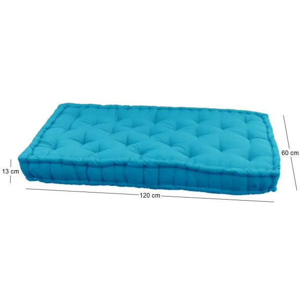 Coussin de palette en coton coloré 120 x 60 cm - 38,94