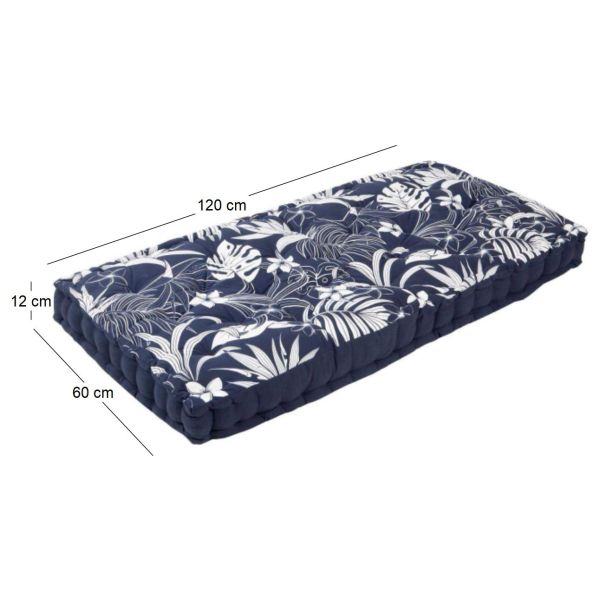 Coussin de palette en coton imprimé 120 x 60 cm - 44,95