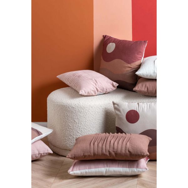 Coussin rectangulaire en coton 50 x 30 cm Wave - PT