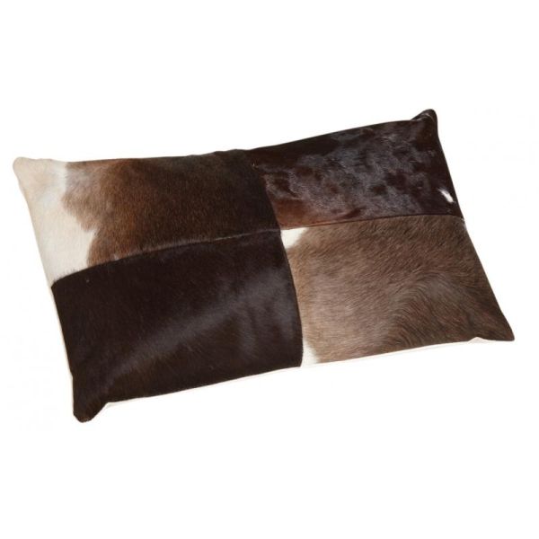 Coussin en peau de vache véritable modèle aléatoire