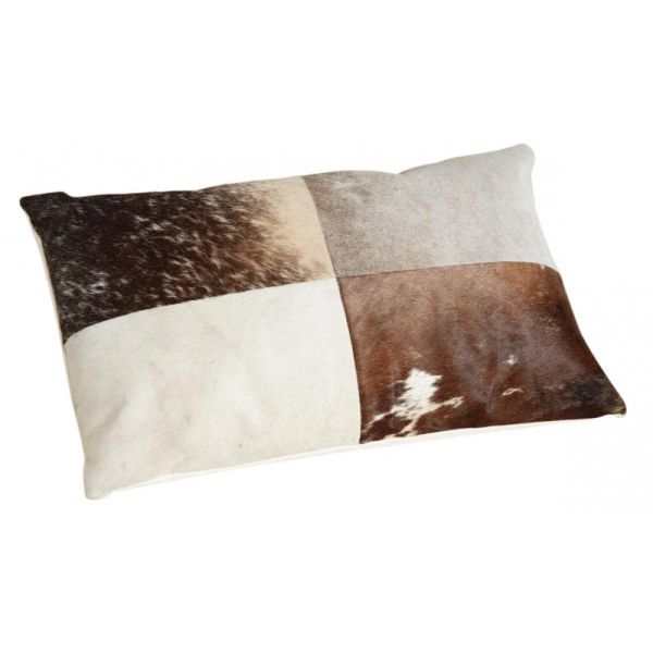 Coussin en peau de vache véritable modèle aléatoire - AUB-5713
