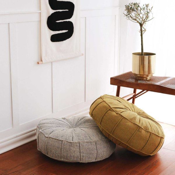 Coussin de sol effet bouclette Teddy - HANAH HOME