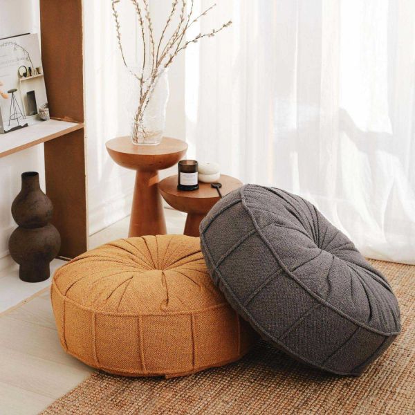 Coussin de sol effet bouclette Teddy - HANAH HOME