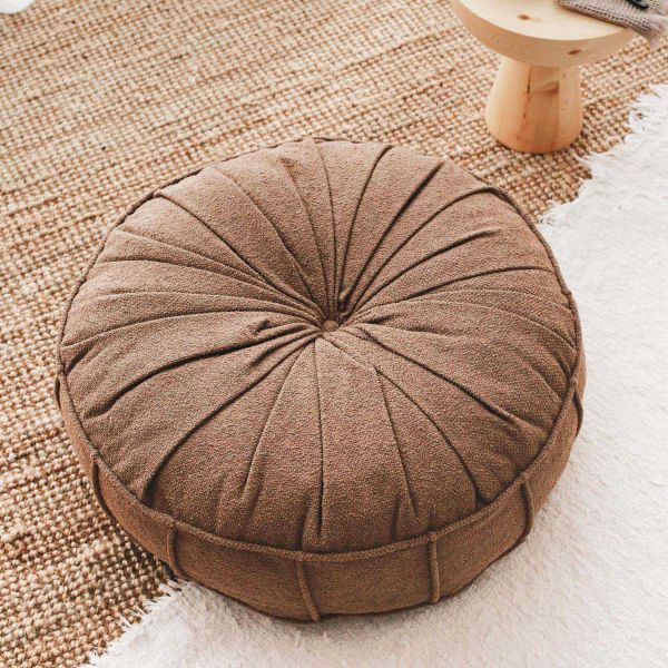 Coussin de sol effet bouclette Teddy - HANAH HOME