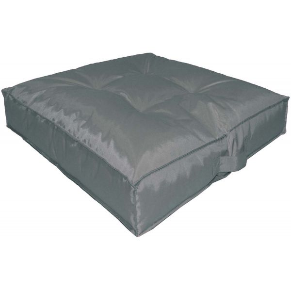 Coussin de sol intérieur extérieur coloré (gris anthracite)