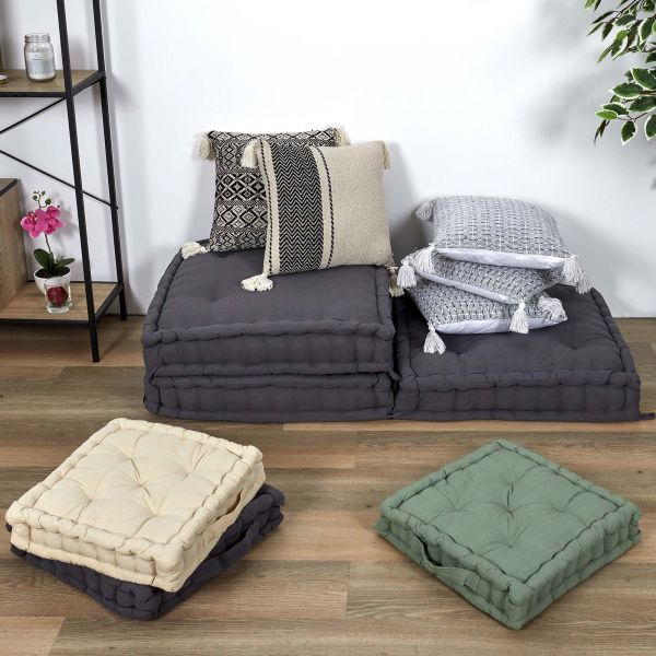Coussin de sol vert d'eau 40 cm - 9,90
