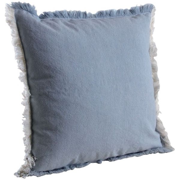 Coussin en coton avec franges