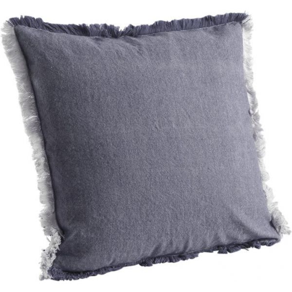 Coussin en coton avec franges