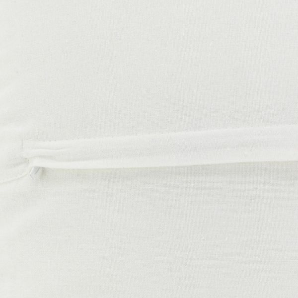 Coussins à motif en jute et coton blanc (lot de 3) - 5