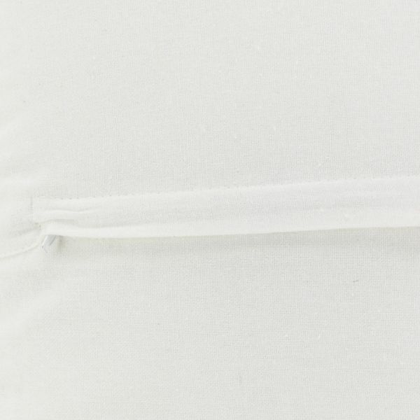 Coussins à motif en jute et coton blanc (Lot de 3) - 5