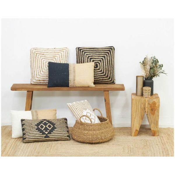 Coussins à motif en jute et coton (Lot de 3) - 54,90