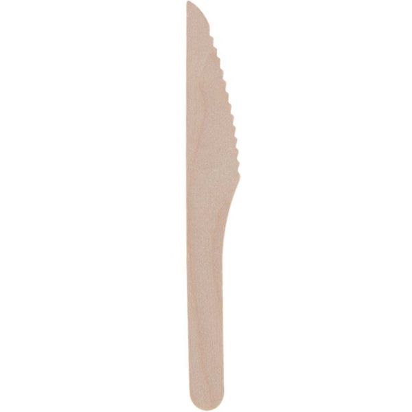 Couverts en bois 100% compostable Herbe - 1,45