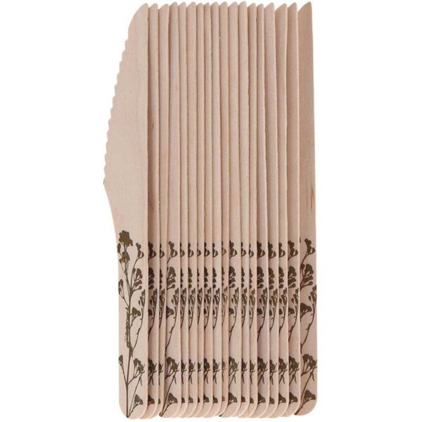 Couverts en bois 100% compostable Herbe