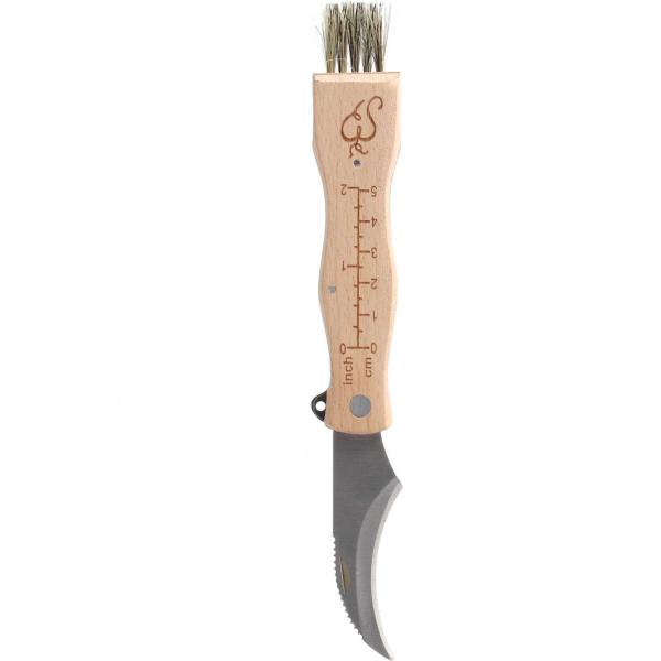Couteau à champignons en acier inoxydable avec brosse - ESS-2002