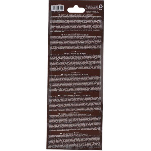 Couteau à champignons en acier inoxydable avec brosse - 8,90