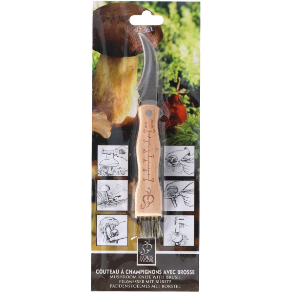 Couteau à champignons en acier inoxydable avec brosse - 5