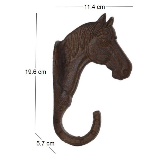 Crochet en fonte Cheval - 8,64