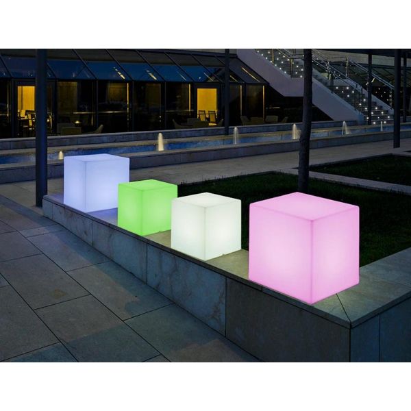 Cube lumineux intérieur extérieur Cuby 20 cm - 6