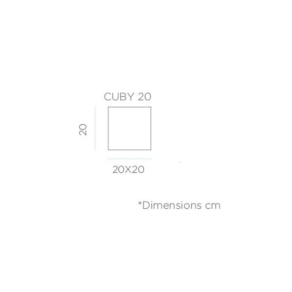 Cube lumineux intérieur extérieur Cuby 20 cm - NEW-0154