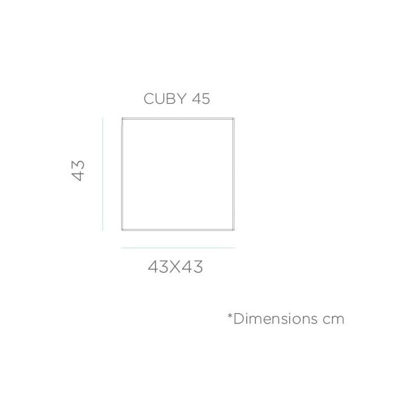 Cube lumineux intérieur extérieur Cuby 43 cm - NEW-0138