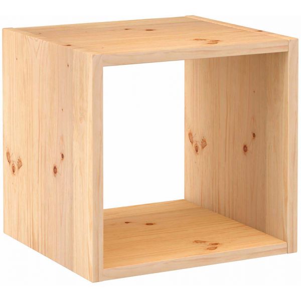 Cube de rangement en pin massif Dinamic