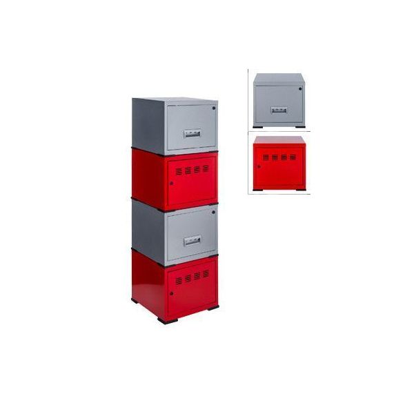 Cubes métal 2 portes 2 tiroirs - PHS-0143