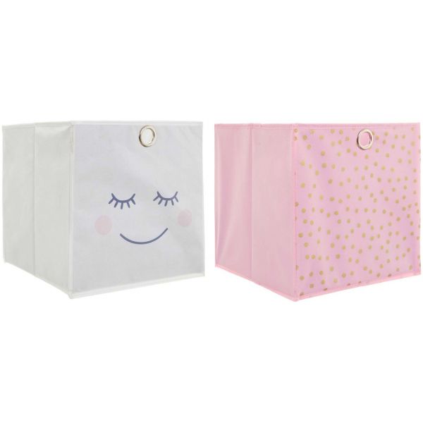 Cube de Rangement Tissu 30 x 30 x 30 cm- Panier Cube de Rangement