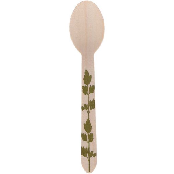 Cuillère à soupe en bois Herbe (Lot de 20) - 