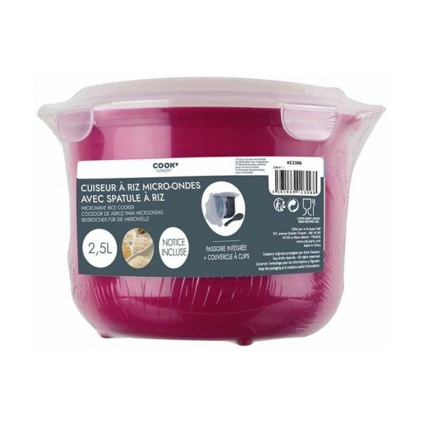 Cuiseur à riz micro-ondes 2.5L - COOK CONCEPT
