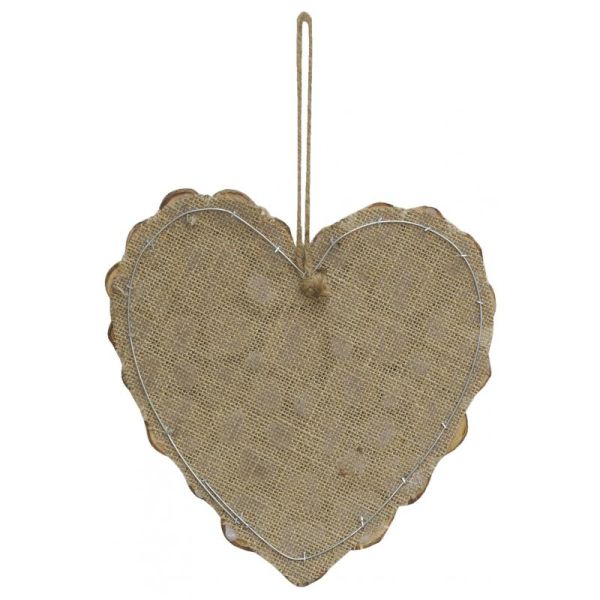 Cœur à suspendre en bois - AUB-5086