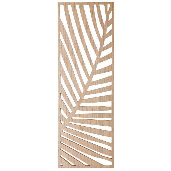 Décoration murale feuille en bois