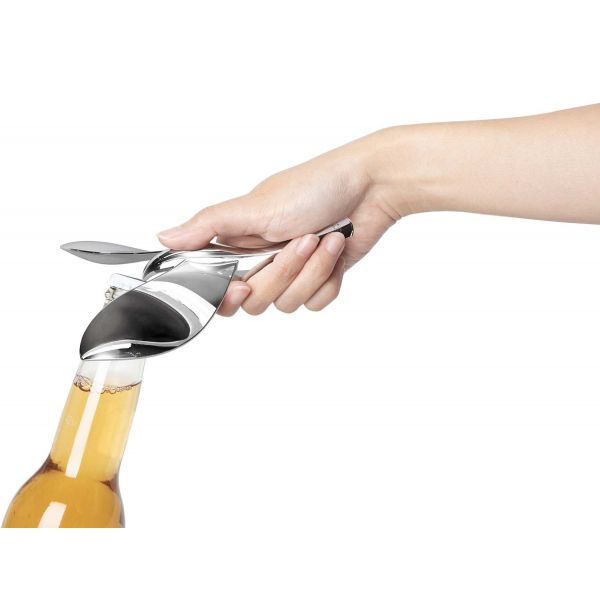 Décapsuleur oiseau design en métal chromé Tipsy - 6