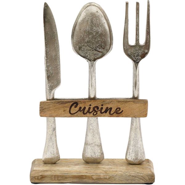 Décoration en manguier et aluminium Cuisine