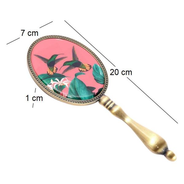 Décoration en métal et verre Oiseau du paradis 20 x 7 cm - SIL