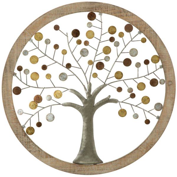 Décoration murale Arbre en métal Della Vita 61 x 1.8 cm
