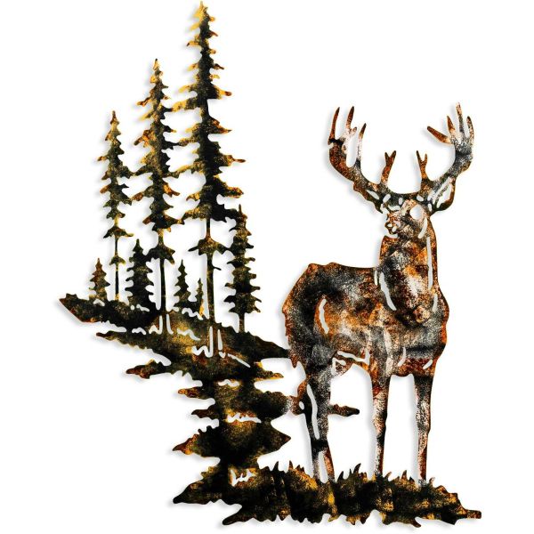Décoration murale en métal Acacia Deer