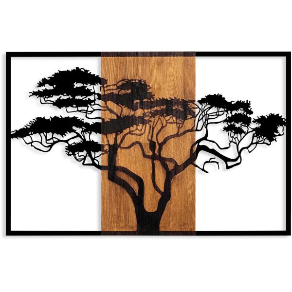 Décoration murale en bois et métal Acacia Tree - 89,90