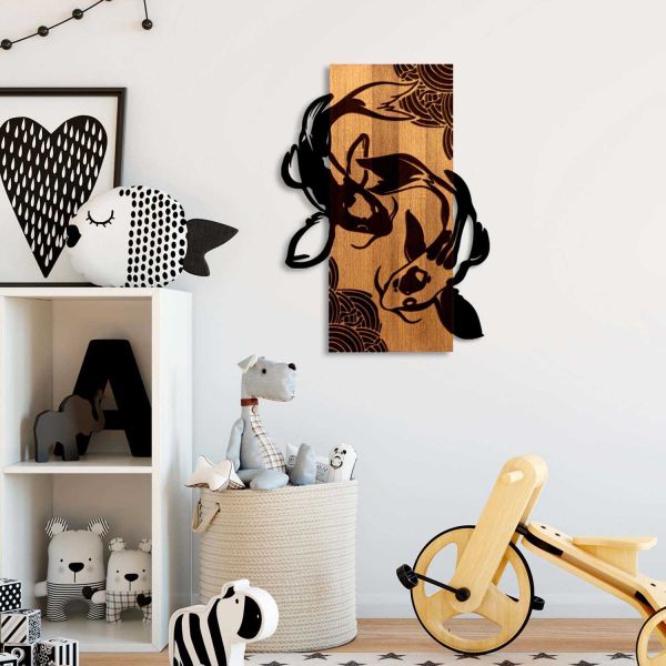 Décoration murale bois et métal Animal - 5
