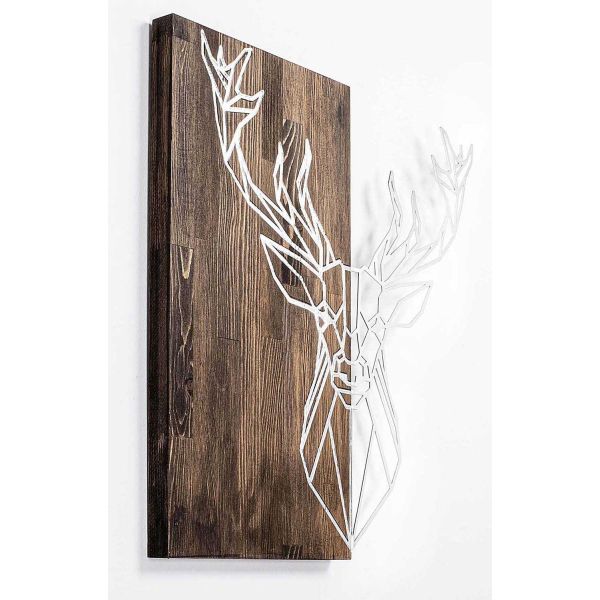 Décoration murale bois et métal Animal - 44,90