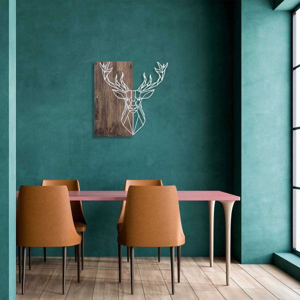 Décoration murale bois et métal Animal - 7