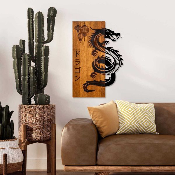 Décoration murale bois et métal Animal - HANAH HOME