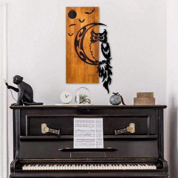 Décoration murale bois et métal Animal - HANAH HOME