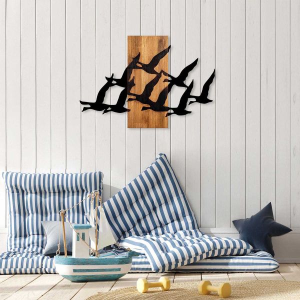 Décoration murale bois et métal Animal - HANAH HOME