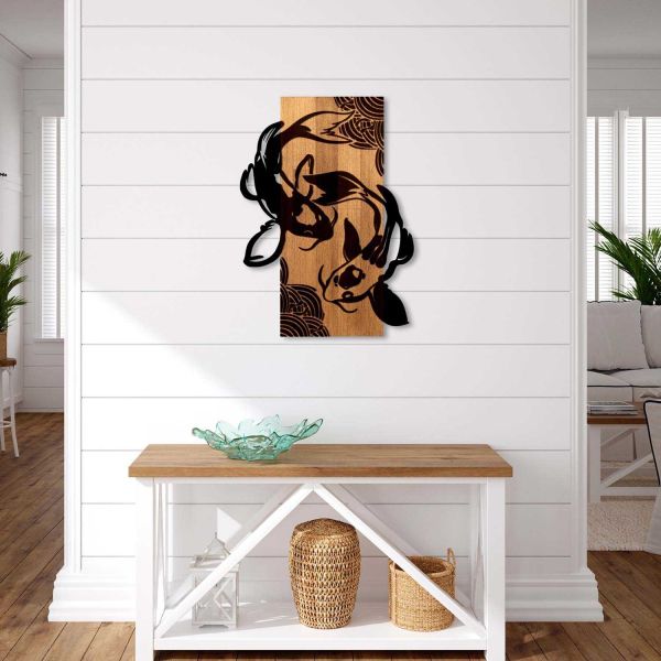 Décoration murale bois et métal Animal - HANAH HOME
