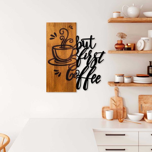 Décoration murale en bois et métal Citation - 42,34